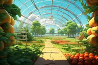 Greenhouse gardening outdoors plant. AI generated Image by rawpixel.