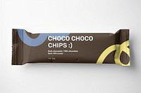 Energy bar mockup, product packaging psd