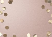 Gold confetti, pink background design