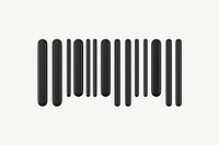 3D barcode, collage element psd