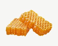 3D honeycomb, collage element psd