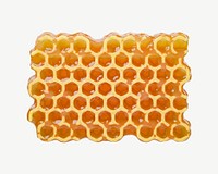 3D honeycomb, collage element psd