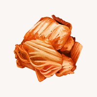 Korean kimchi salad, Asian food illustration