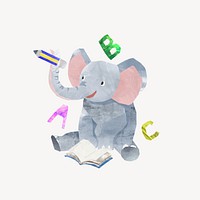 Learning elephant, animal paper craft