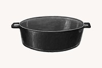 Cooking pot, object illustration