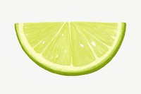 Lime, fruit collage element psd 
