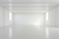 Blurred empty white studio backdrop