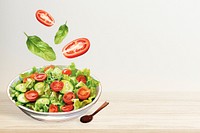 Healthy salad digital paint background