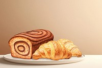 Bread & croissant digital paint illustration