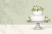 Wedding cake digital paint background