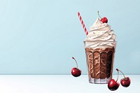 Chocolate milkshake digital paint background