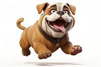 Bulldog cartoon mammal animal. 