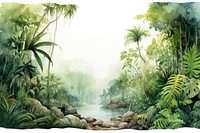 Nature vegetation rainforest landscape. AI generated Image by rawpixel.