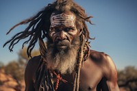 Tribe adult man dreadlocks. AI generated Image by rawpixel.