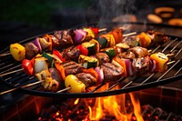 Grilling food cooking summer. AI generated Image by rawpixel.