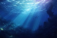 Ocean sea underwater outdoors. AI generated Image by rawpixel.