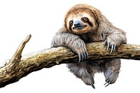 Sloth wildlife animal mammal. 