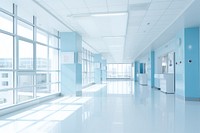 Hospital architecture corridor building. 