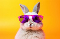 Sunglasses mammal animal bunny. AI generated Image by rawpixel.