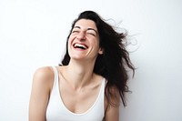 Laughing smiling adult white. AI generated Image by rawpixel.