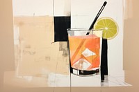 Cocktail lemonade drink art. 