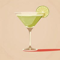 Cocktail margarita martini drink. 