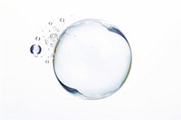 Bubble sphere white background transparent. 