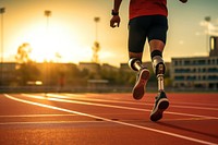 Running athlete sports determination. AI generated Image by rawpixel.