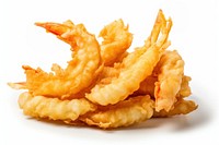 Tempura seafood shrimp white background. AI generated Image by rawpixel.