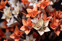 Origami paper flower craft. 