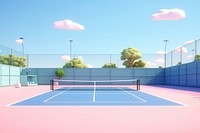 Tennis outdoors racket sports. AI generated Image by rawpixel.