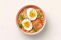 Egg ramen food soup. 