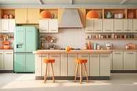 Kitchen refrigerator appliance furniture. AI generated Image by rawpixel.