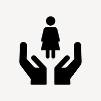 Women empowerment flat icon vector