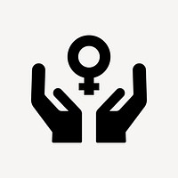 Women empowerment flat icon vector