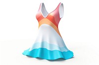 Dress fashion gown white background. AI generated Image by rawpixel.