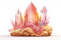 Crystal flower candle petal. AI generated Image by rawpixel.