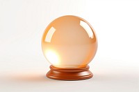 Sphere lamp white background illuminated. AI generated Image by rawpixel.