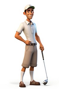 Golf cartoon sports adult. 