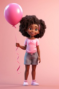 Balloon smiling cartoon doll. 