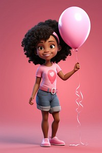 Balloon smiling cartoon doll. 