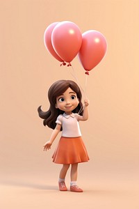 Balloon smiling cartoon doll. AI generated Image by rawpixel.