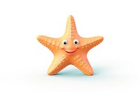 Star fish starfish animal white background. 