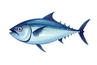 Tuna fish animal white background seafood. AI generated Image by rawpixel.
