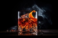 Drink glass negroni whisky. 