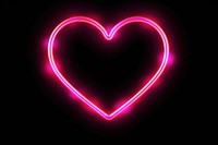 Heart neon light night. 