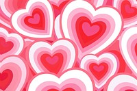 Pink heart patterned background. AI generated Image by rawpixel.