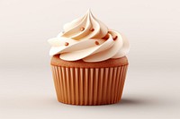 Cupcake dessert icing cream. 