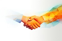 Handshake abstract togetherness agreement. AI generated Image by rawpixel.