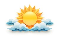 Sky sun outdoors white background. AI generated Image by rawpixel.